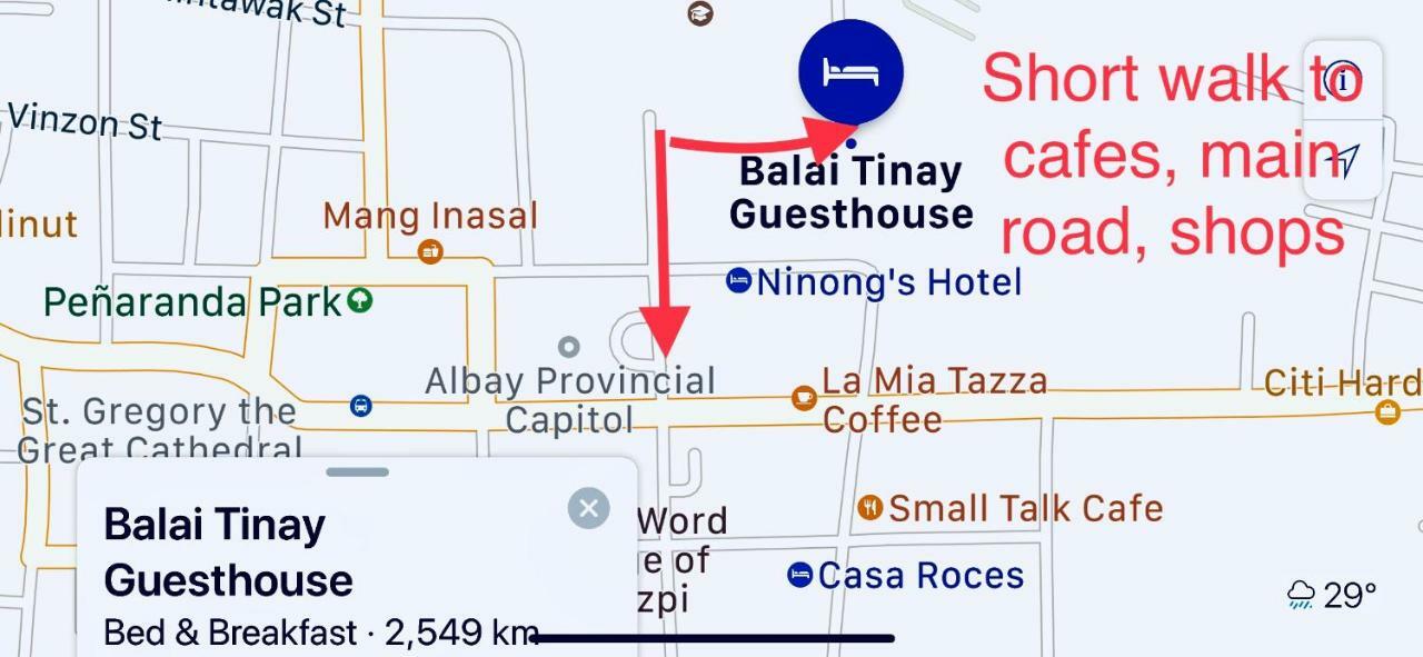 Balai Tinay Guesthouse Legazpi Dış mekan fotoğraf